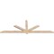 Ekena Millwork Kennewick Smooth Timber Gable Bracket, Douglas Fir, 84"W x 28"H x 1 1/2"D x 3 1/2"F, 8/12 Pitch GBW084X28X0204KEN00SDF - alternate 2